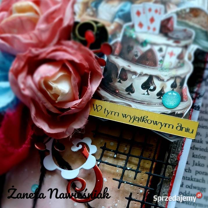 Kartka urodzinowa hand made Alicja Mszana Dolna sprzedam