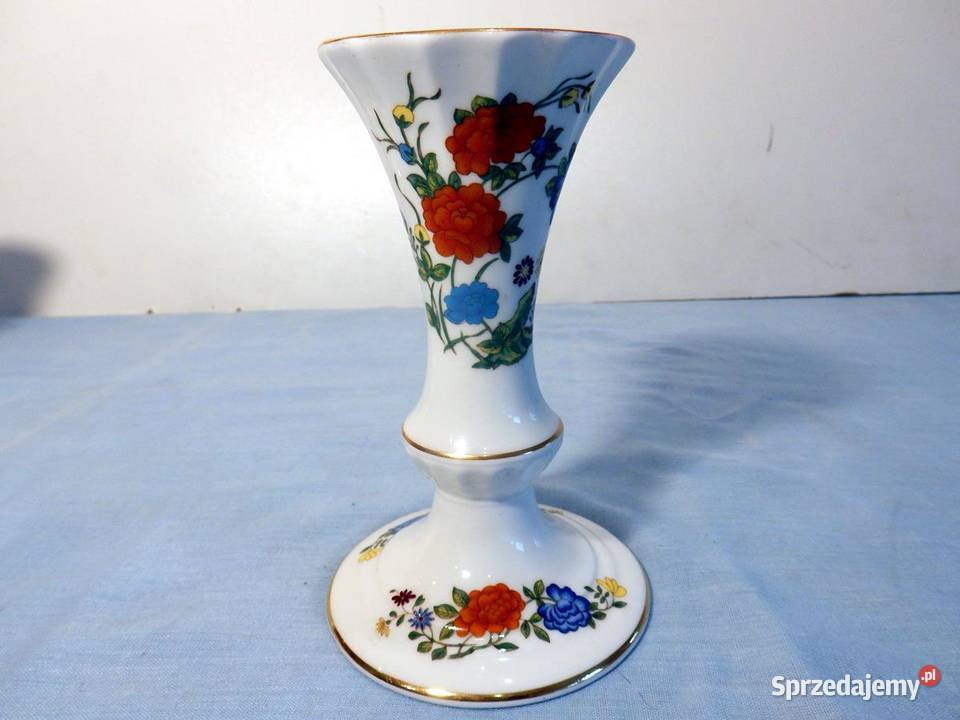 Dwa świeczniki Porcelana Aynsley Jamille Rose Piła