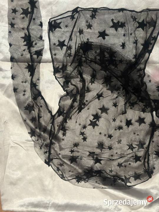 prześwitująca bluzka we wzory