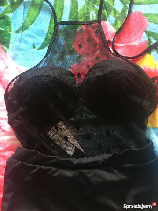 Bikini stroj kapielowy z wysokim stanem lost ink
