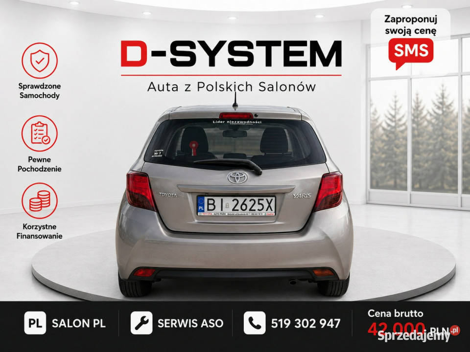 Toyota Yaris 2015 Salon Polska 39 GWARANCJA immobilizer Białystok