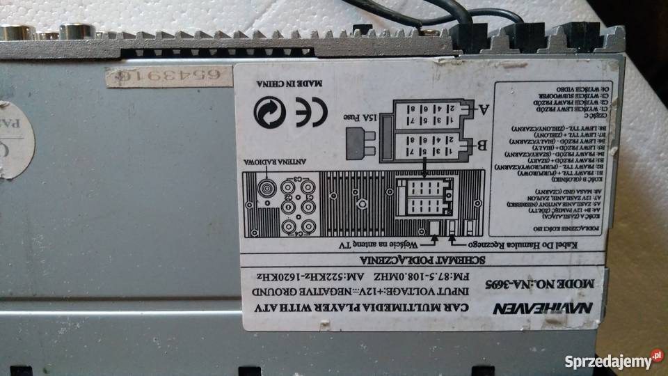 Radio samochodowe MP3 Naviheawen NA3695