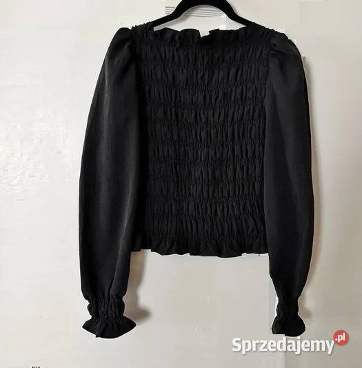 hm bluza wizytowa elegancka marszczona lekka