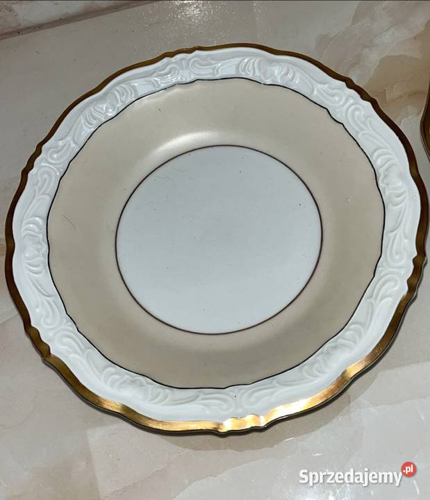 Salaterki Miseczki Sygnatura logo firmy Porcelana i szkło Gdańsk