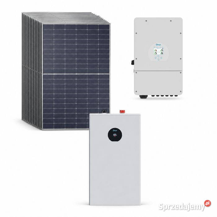 Zestaw fotowoltaiczny hybrydowy 12 kWp falownik sprzedam