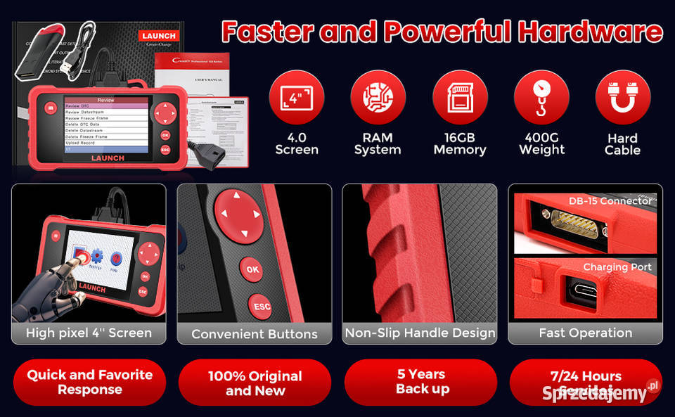 Interfejs skaner komputer diagnostyczny LAUNCH Wrocław sprzedam