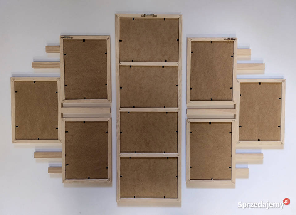 Drewniana Multirama Ramka Na 10 zdjęć 15x21 dolnośląskie Wrocław