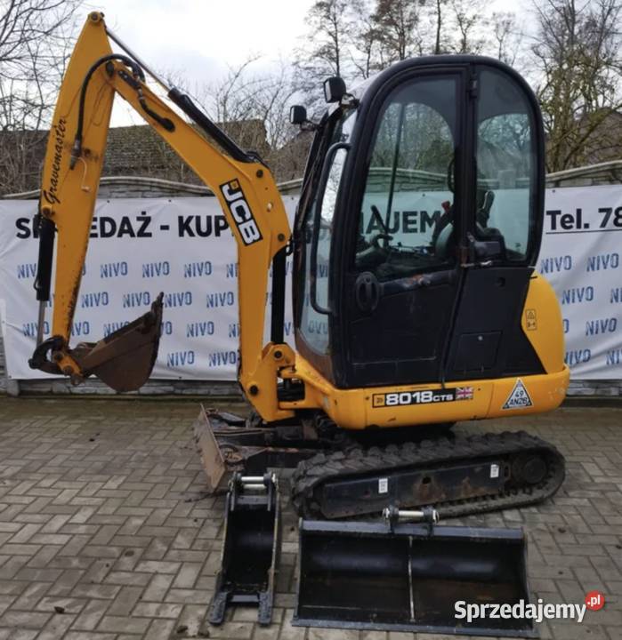 JCB 8018 CTS 2015r 3 łyżki Cat komatsu holland Łowicz