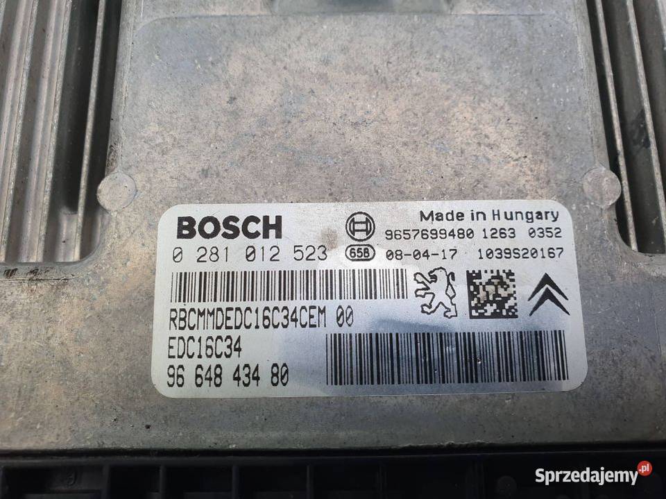 KOMPUTER PEUGEOT 207 9664843480 Lipno sprzedam