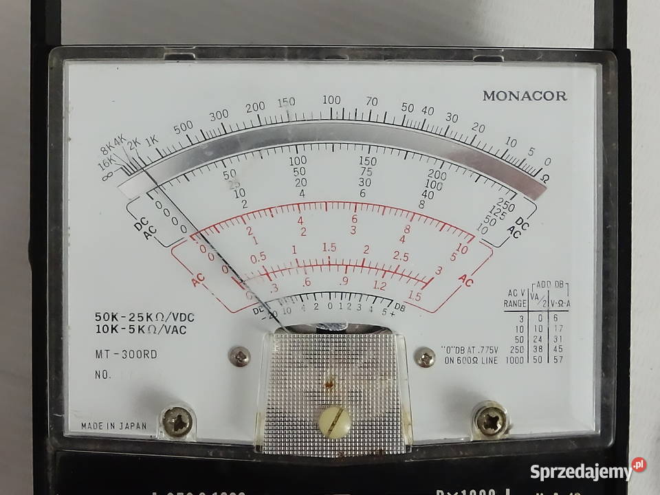 Miernik analogowy Monacor MT300RD Made in Japan Biłgoraj