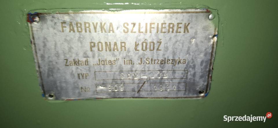 Szlifierka Jotes SPD 30B x 1000 Produkcja Tarnowskie Góry
