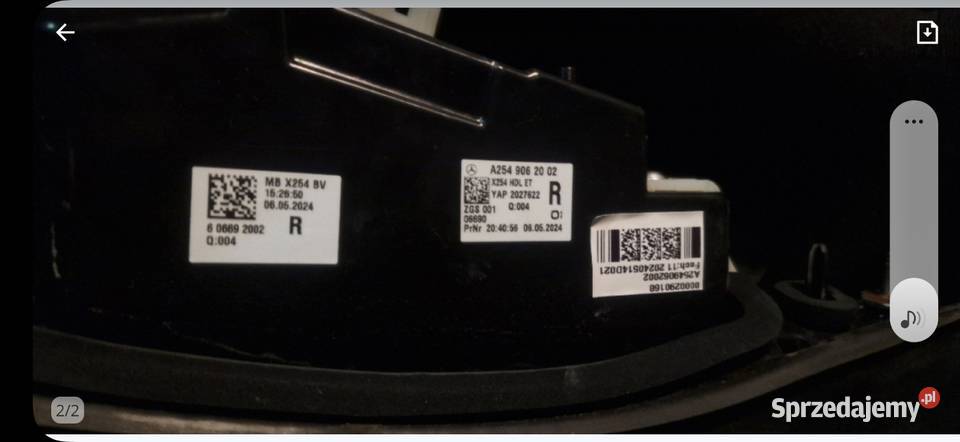 LAMPA KLAPY LEWA MERCEDES Glc A2549062002 Grodzisk Mazowiecki