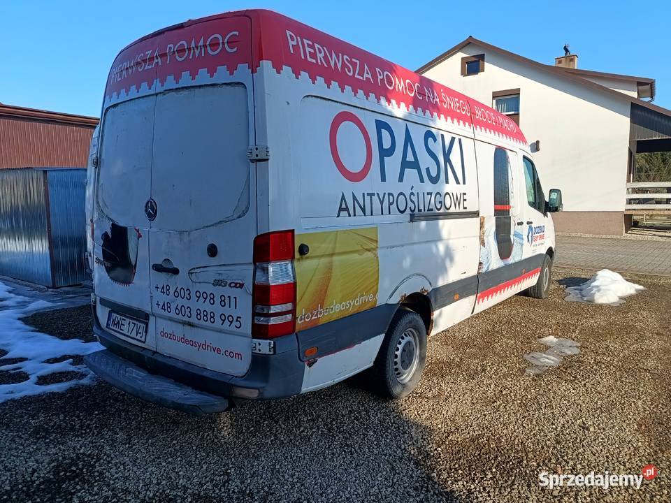 Mercedes sprinter blaszak kompletnya karoseria uszkodzony lubelskie Wołoskowola