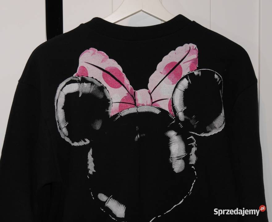 Zara śliczna bluza Minnie przód tył 36 S czarny dolnośląskie Wrocław