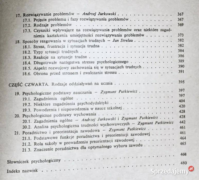 Podstawy psychologii nauczycieli J Strelau Chełm