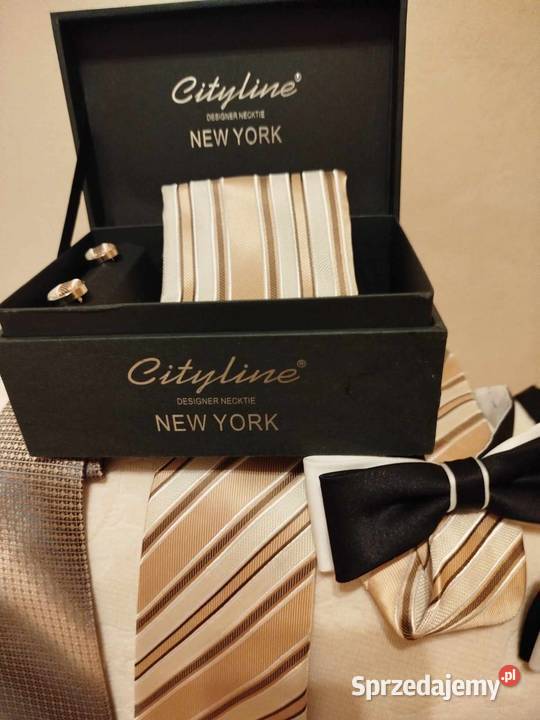 Zestaw Cityline krawat spinki i wszystkie sprzedam