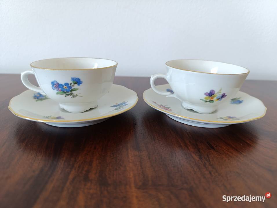 Tirschenreuth Duo porcelanowe do mokki filiżanka Filiżanki i spodki Gdańsk