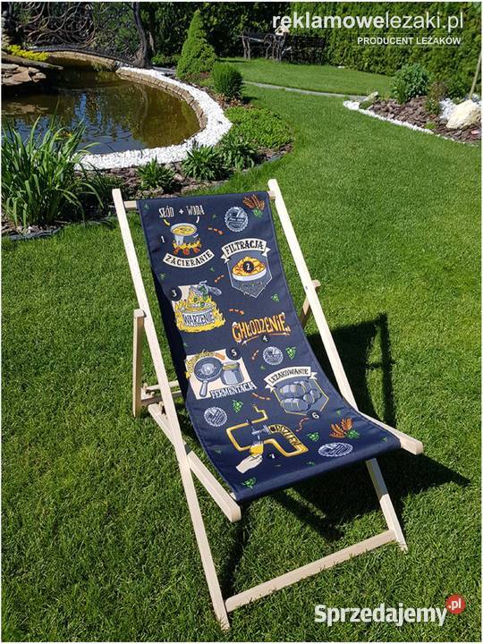 Leżaki promocyjne z logo idealne jako reklama Warszawa