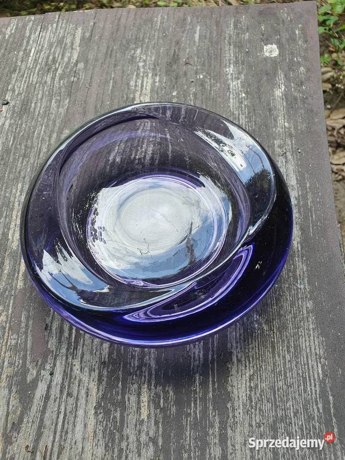 Szklana patera Sklo Union czechosłowacja Myszków