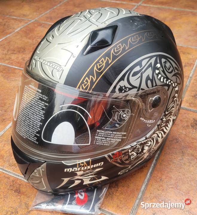 Nowy kask motocyklowy M firmy MARUSHIN Kaski