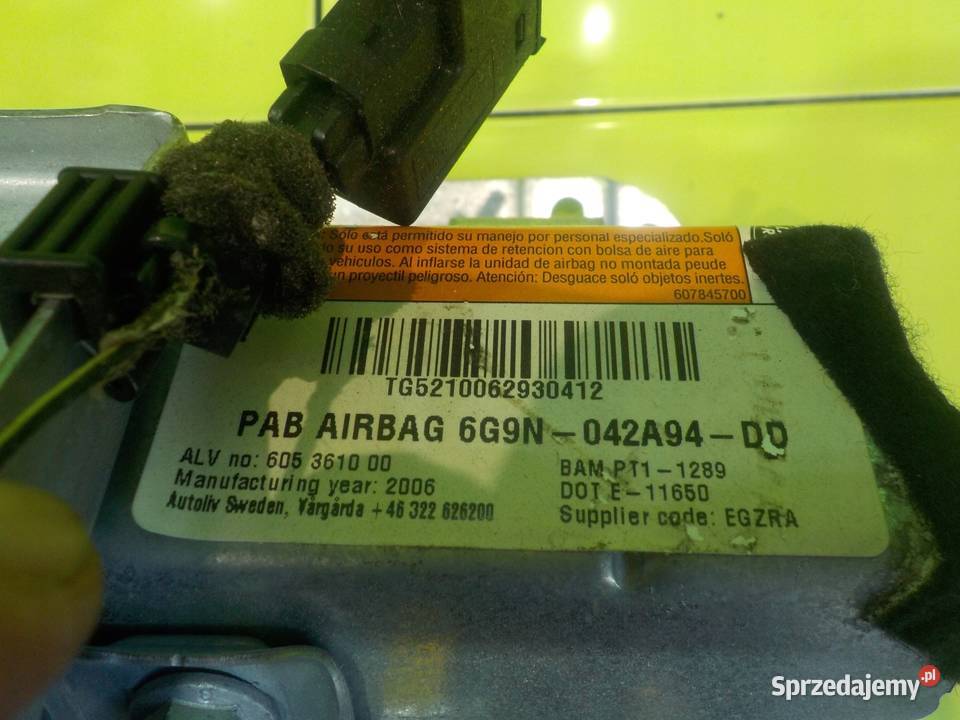 LAND ROVER FREELANDER II 06r AIRBAG poduszka Suków