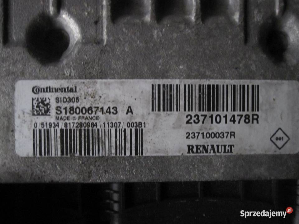 RENAULT SCENIC MEGANE III 15 DCI komputer sprzedam