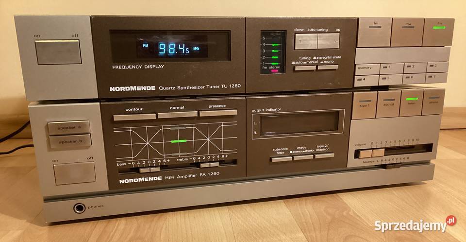 Wzmacniacz Tuner NORDMENDE PA 1260 i TU 1260 Gdynia