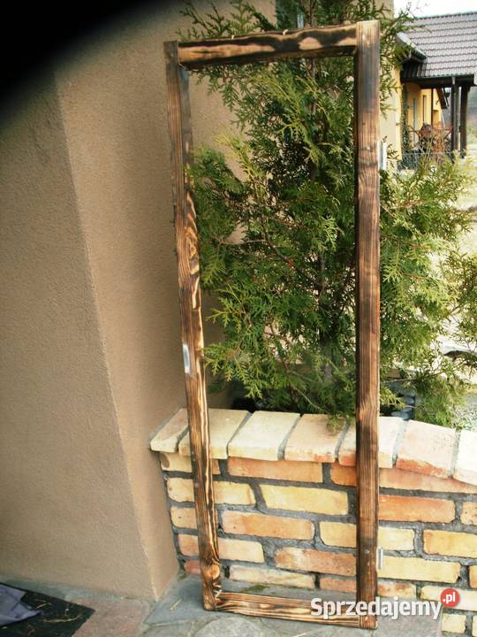 Okno rama loft na lustro aranżację zdjęcie Ełk