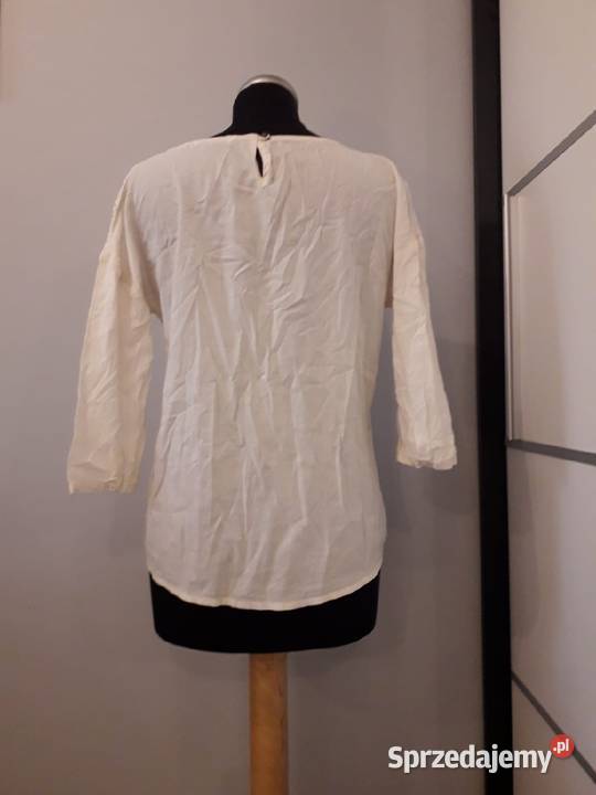 Kremowa bluzka z rękawami 34 Tom Tailor XS