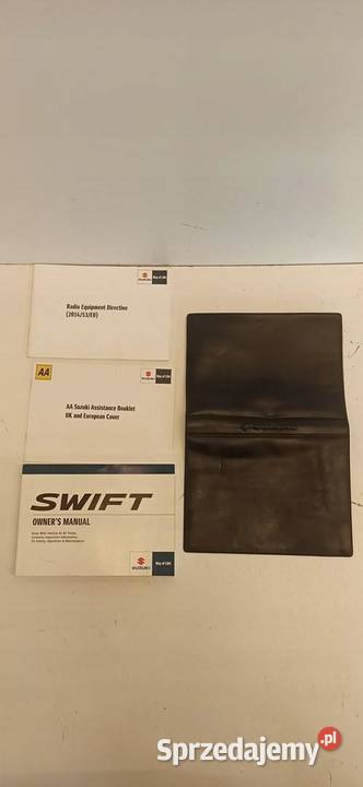 SUZUKI SWIFT MK8 ETUI INSTRUKCJA OBSŁUGI dolnośląskie sprzedam