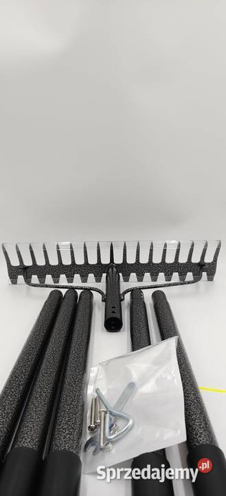 Grabie ogrodowe metalowe wzmocnione 17 zębów Ząbki