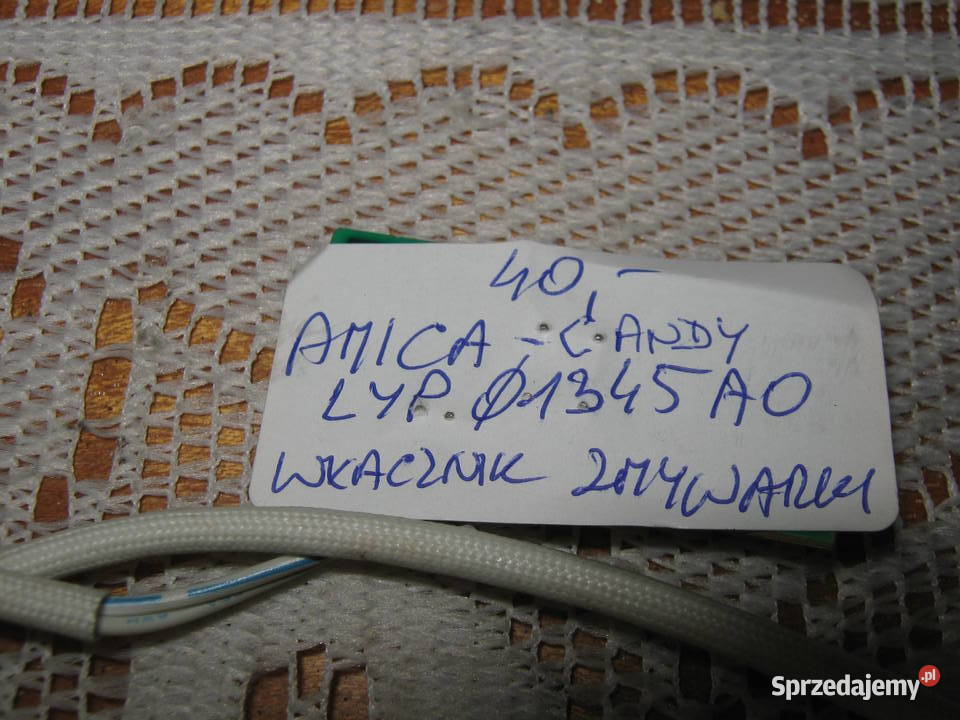 AMICA CANDY LYP01345A0 WŁACZNIK ZMYWARKI Nowy Sącz sprzedam
