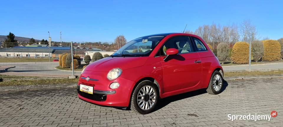Fiat 500 II 12 i 69 PANORAMA 2010 elektryczne szyby Sanok