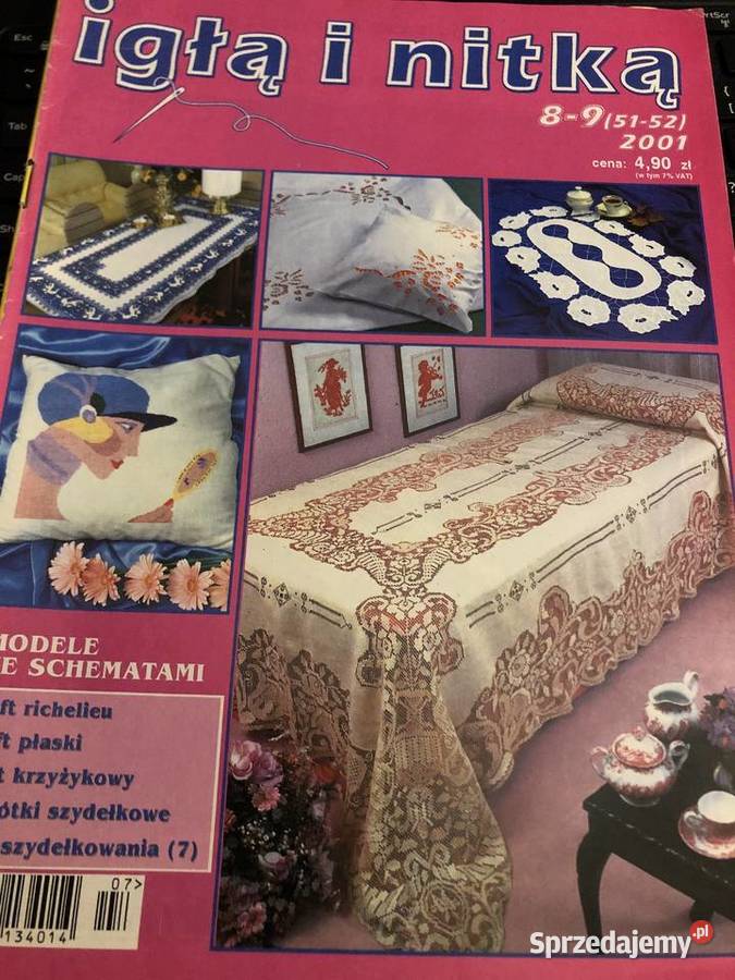 IGŁĄ I NITKĄ poraadnik podręcznik do szycia Rok wydania 2000 Poradniki, albumy i reportaże Zegrze