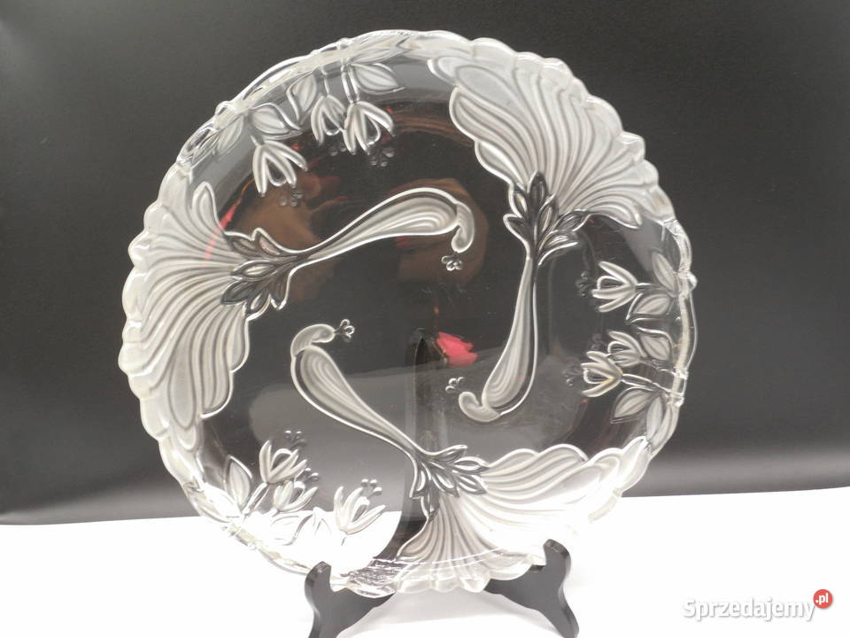 Kryształowa Patera Mikasa Motyw Pawi wielkopolskie