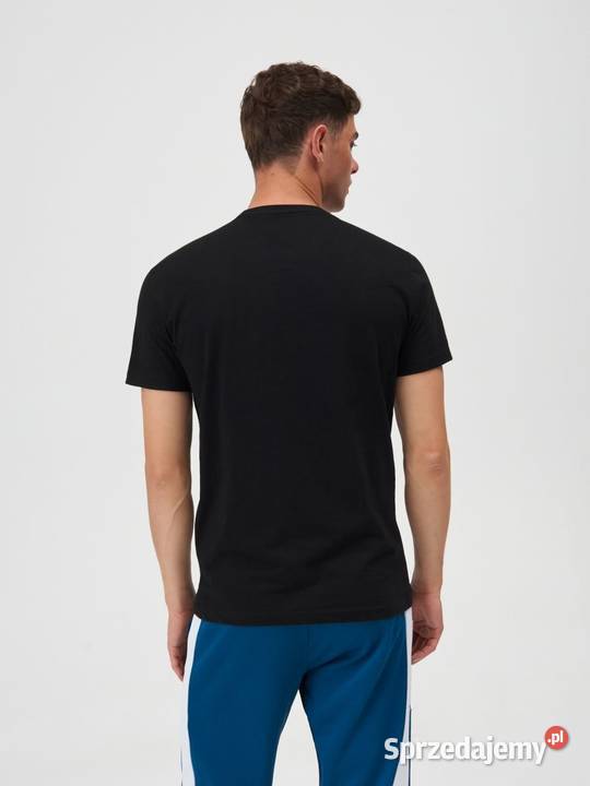 tshirt męski z kontrastowym nadrukiem Sinsay Olkusz