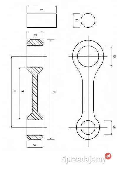 Korbowód con rods Beta 350RR 16rp MT2043 Świętochłowice