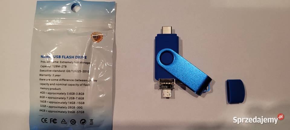 Dysk flash wielofunkcyjny OTG USB 3 w 1 C Nowy Sosnowiec