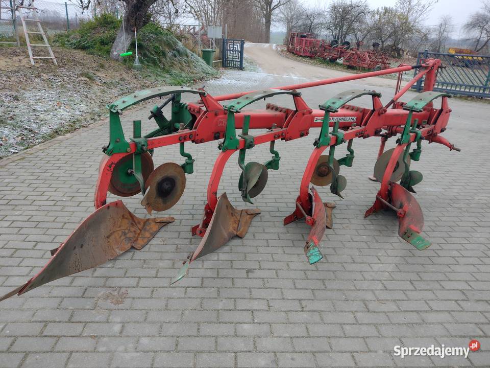 Pług 4skibowy zagonowy kverneland zabezpieczenia nieuszkodzony Sośno sprzedam