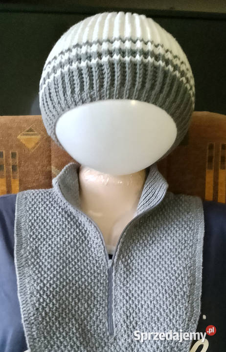 czapka i golf rozpinany komplet na chłodne dni podlaskie Suwałki