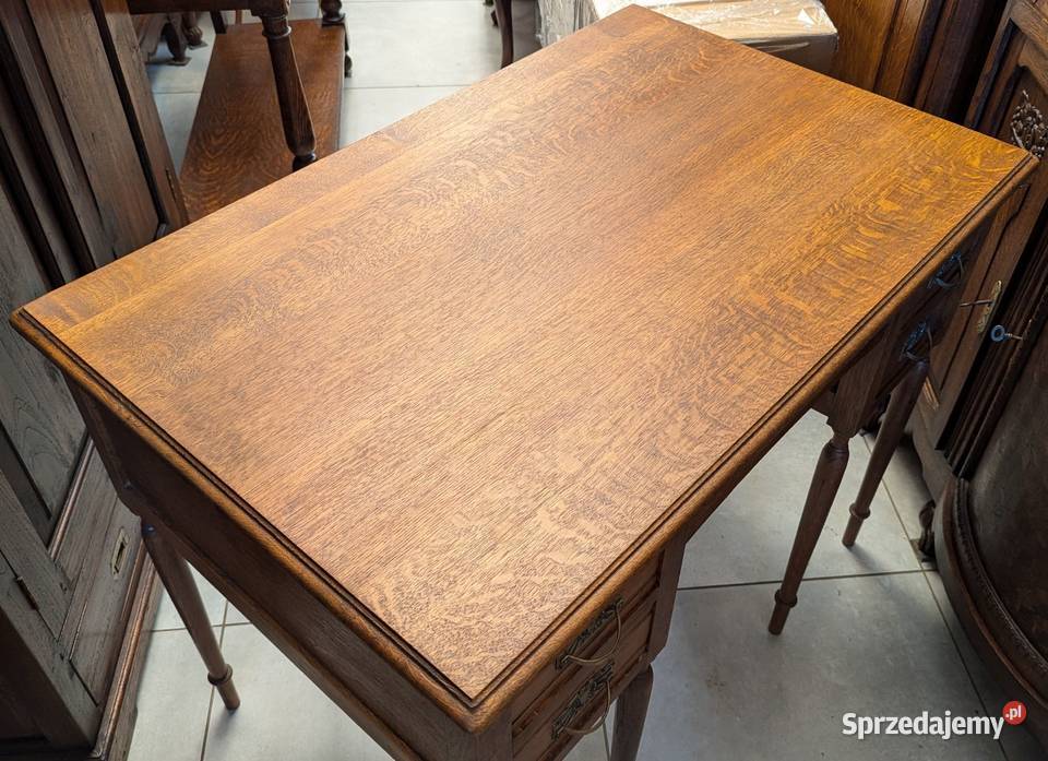 Piękne dębowe biurko secesyjneszer 100 sklep Dąbrowa Górnicza