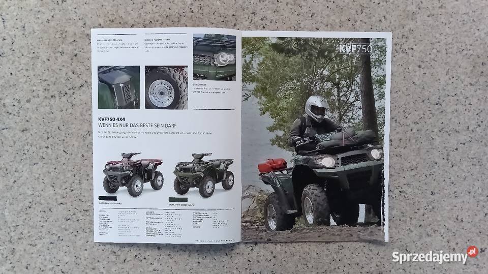 KAWASAKI Quad ATV KFX KVF KLF Prospekty Ulotki