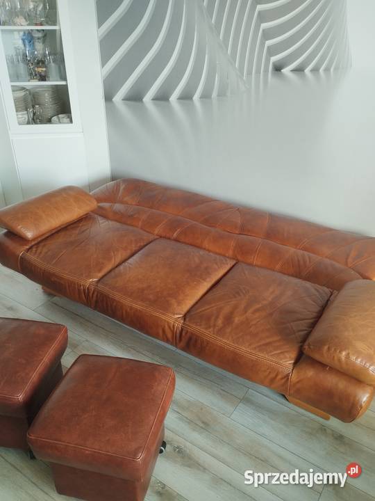 Sofa łóżko skóra zestaw skórzany Sofy i kanapy kujawsko-pomorskie Bydgoszcz
