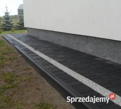 Obrzeża betonowe 20x6 grafitowe ogrodowe Architektura ogrodowa Ogród opolskie Opole