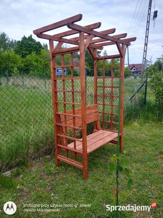 Pergola z ławką Wieluń