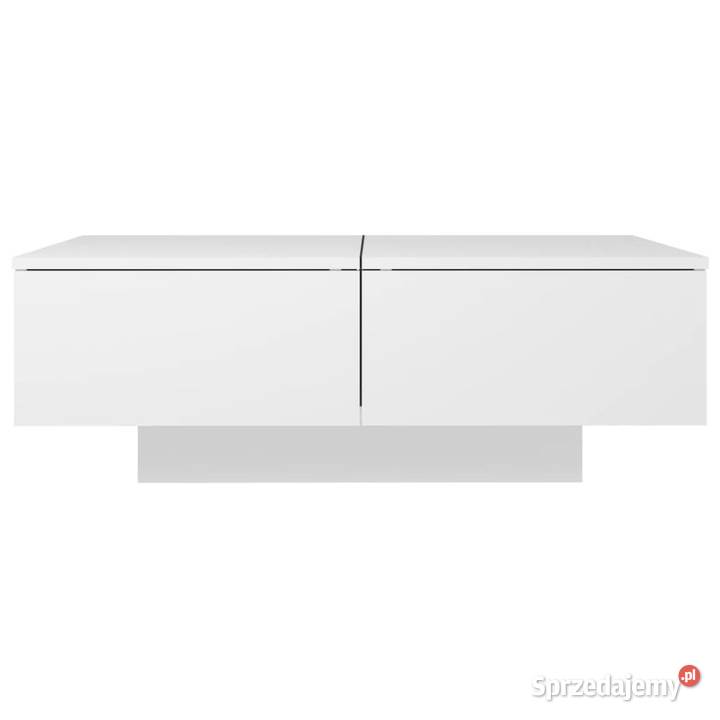 Stolik kawowy biały 90x60x31 materiał Dom i Ogród