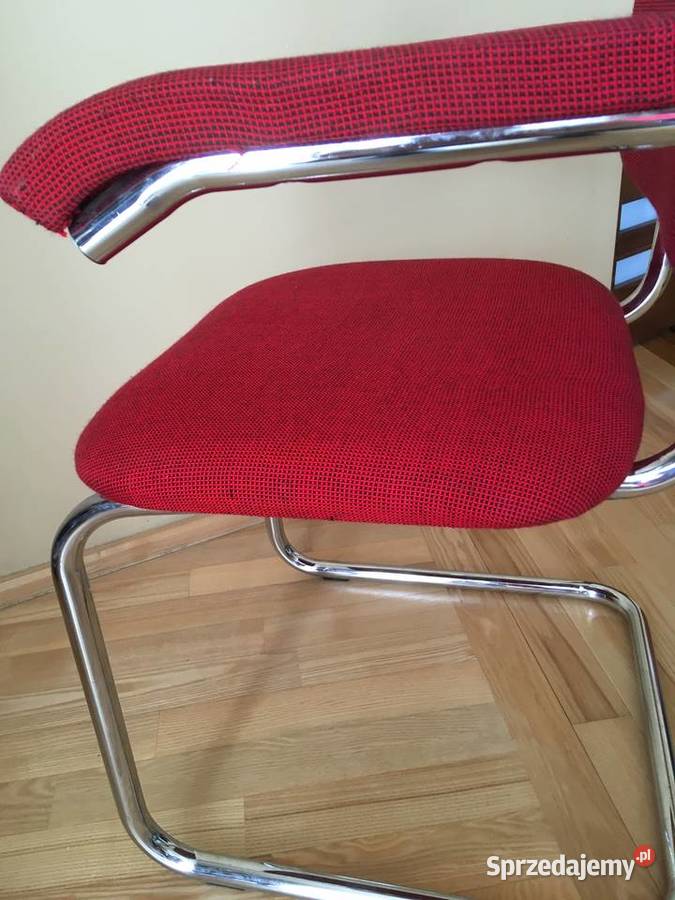 Fotelkrzesło Bauhaus chrom rurowe mebloft Warszawa