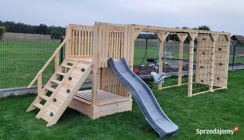 PLAC ZABAW HUŚTAWKA ALTANA WIATA wielkopolskie Kijaszkowo