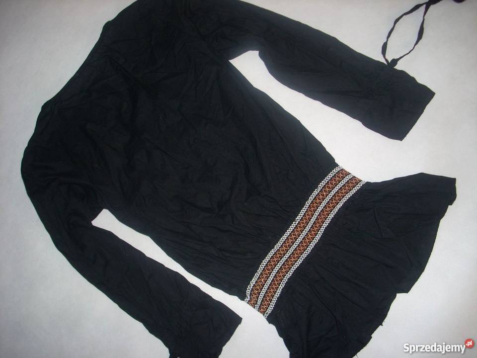 Editions Czarna Tunika Marszczona Gumkami 34 36 małopolskie sprzedam