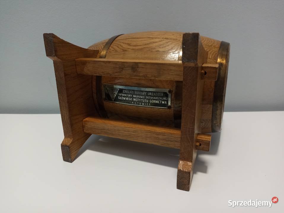 Beczka na alkohol drewno ZBUiAND kolekcjonerska Bielsko-Biała